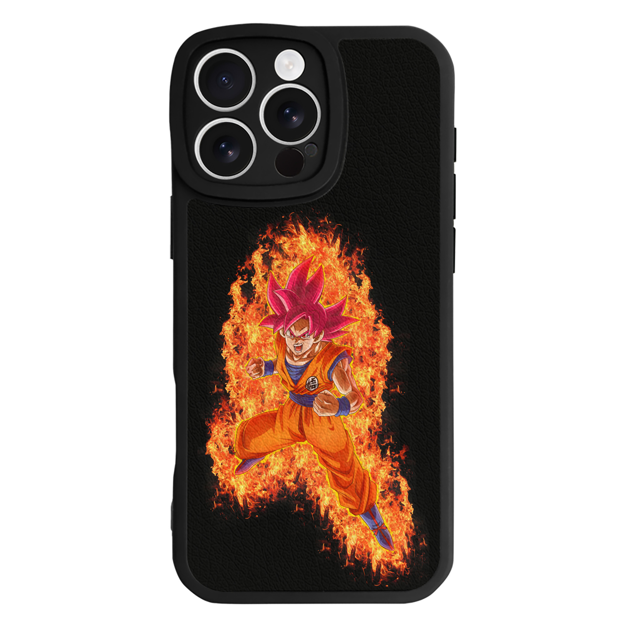（画像用） ドラゴンボール 孫悟空（そん ごくう）Son Goku カカロット DRAGON BALL Kakarotto 【iPhone 16シリーズ対応】シリコンスマホケース（レザー調） 材質：シリコン